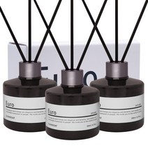 유로 진짜디퓨저 실내 화장실 인테리어 200mlx3개+섬유리드15개, 화이트부케