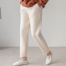 보들보들 비스코스 사선 핀턱 니트 배기 바지(o75568)