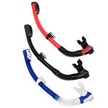 센터 스노클 스노쿨링 마스크 장비 수영 스쿠버 튜브 공기 호흡 장비 다이빙 스노클 센터 풀 드라이 실리콘, 02 파란