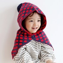 허니비망토 유아동 망토 국내제작 유아 넥워머 겨울 모자