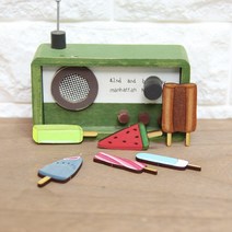 플레이우드 아이스크림 스티커 우드스티커 반제품 데코 장식 소품 인테리어, 아이스크림 스티커 -B05-0048