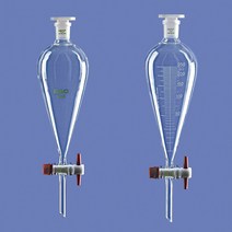 Lenz 분액깔때기 장형 Separatory Funnel Squibb Type 눈금표시없음(표준형), 표준형 50ml 1/EA