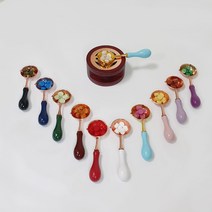 실링왁스 스푼 파스텔 멜팅스푼 왁스 녹이는 숟가락 작업용 3.4cm, 멜팅스푼3.4cm/로즈그린
