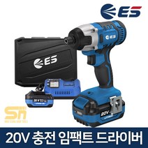 ES산업 LR120 20V 충전 임팩 드라이버 드릴 배터리2개