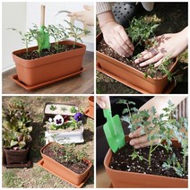 친환경 유기농 라이프 옥상 테라스 텃밭 채소밭 꽃 화분, 화이트