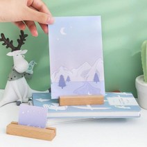 원목 우드 엽서 카드 명함 홀더 꽂이 DD-10444, 단품
