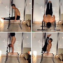 플란체바 푸시업 바 홈 짐 맨몸 운동 기구 가슴 근육, I형스틸