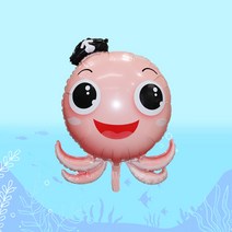 [예쁨주의지호] 스펀지 풍선 모음 / 바다풍선 / 물고기풍선, 귀욤 풍선_핑크문어