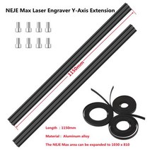 레이저각인기 NEJE-1150mm 검정색 알루미늄 프로파일 레일 y축 확장 도구 NEJE 3 Pro NEJE 2S/3 Max 레이, 한개옵션0