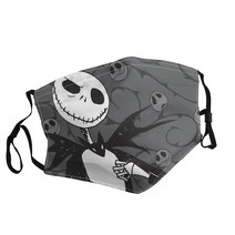 Jack Skellington 성인용 인쇄 마스크 일본 만화 영화 방진 빨 조절 가능