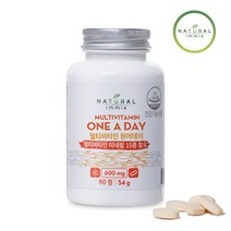 [내추럴이믹스] 15종 멀티비타민 원어데이 600mg (3개월분), 90정 x 1개