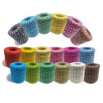 투톤 꽈배기지끈 컬러지끈 선물포장 공예용 종이끈, 06.하늘