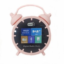 LED 디스플레이 DAB +FM 디지털 시계 제어 블루투스 라디오 듀얼 알람 TF 카드 재생, 02 DAB-A3-Pink