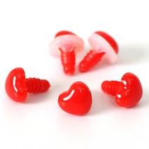 펠트친구 하트인형코(6개)[1536] 인형 부자재 눈 코 눈알 재료 만들기 장난감 diy