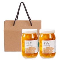 허밍테이블 수제 생강청 (유기농원당), 500g, 2개+선물상자