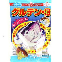 [붕어하늘] 마루큐 글루텐3 딸기후르츠향/소포장 3봉지/일제 떡밥/그루텐/미끼/일본제품/민물 낚시