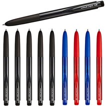 uni 시그노 노크 볼펜 UMN-155 흑색/청색/적색 세트, 0.38mm 흑6개+청2개+적색2개 세트