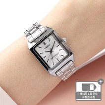 카시오 여성 정장 클래식 사각 메탈시계