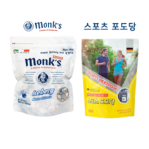 monks 몽스캔디 아이스버그 허브 목캔디 + sports dextrose 스포츠 포도당 포도당캔디 에너지캔디 먹는 마시는 포도당 링거 골프 수험생 아웃도어 육아 간식 편의점사탕, 1 set(몽스+스포츠포도당)