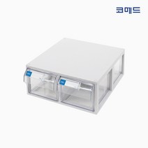코메드 CMD-602-1 멀티박스 2칸 투명서랍장