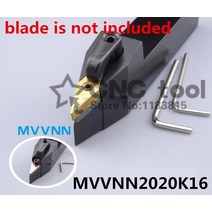 선반 공구 홀더 CNC 외부 VNMG160404/08 인서트용 절삭 MVVNN2020K16, 한개옵션0