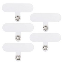 새로운 귀여운 캔디 컬러 투명 전화 스트랩 끈 탭 가스켓 휴대 범용 교체 테더 클립 스냅 로프 코드 카드, 01 5Pcs Clear