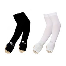 네파 심리스 손등형 쿨토시 1+1, 블랙+화이트