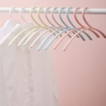 티셔츠 반팔티옷걸이 셔츠옷걸이 스완옷걸이 목늘어남 방지 어깨뿔방지 화이트 10개 세트