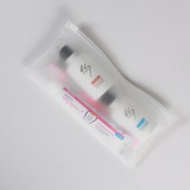 소확행몰 다용도 세면도구 워시백 지퍼백 파우치 반투명 22x11.5cm