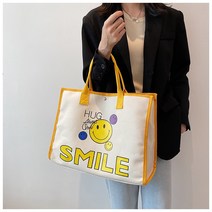 NY20 스마일 캔버스 에코백