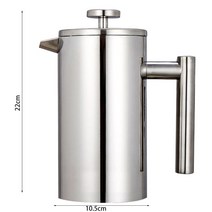 사무실 커피머신기 편의점 카페용 가정용 커피머신기 350/800/1000ml 프렌치 프레스 커피 메이커 304 스테, 03 1000ml
