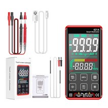Digital Multimeter Intelligent Smart Touch Screen with NCV AC /DC Voltage Current True RMS- 9999 Cou, 01 Red