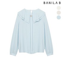 바닐라비 [바닐라비] 여성 셔링 세라 카라 크롭 블라우스