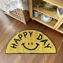 [안젤라스] 스마일 러그 반달러그 발매트 3style