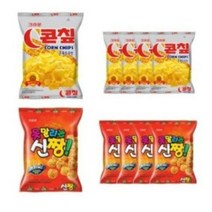 크라운 C 콘칩 44g x 5p + 못말리는 신짱 73g x 5p 세트, 1세트