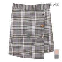 [반에이크] 체크 랩 스커트_VA94SKQ305Z