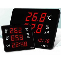 전자 온 습도계 가정용 고정밀 산업용 온도 습도 측정, LX868+ 프로브 내장 (온도 측정 -40-80)