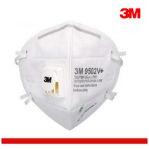 공장먼지 분진차단 밸브형 1급 방진 마스크 도장 납땜 철광석, 3M 9502V+ 접이식 방진마스크 낱개
