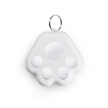 어질리티 훈련 행동교정 버튼 클릭커 Tracking Tag Cat Dog Anti-Lost Device Bluetooth Keychain Caller Locator Portabl, [01] WHITE