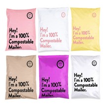 생분해지퍼백 산화 친환경 제로웨이스트 옥수수 지퍼백 10매, 02.화이트핑크