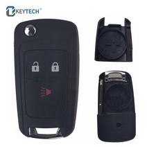 스파크 오디오 okeytech 2+13 버튼 플립 접이식 원격 자동차 키 쉘 케이스, 쉐보레