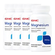 지앤씨 마그네슘 250mg 90정 x4, 4개