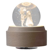 신혼 부부 오르골 크리스털볼 생일선물 집들 선물, 메리크리스마스