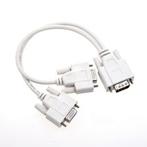 NEW 1 PC에 모니터 2 SPLITTER 케이블 VGA 비디오, 하나, 하얀