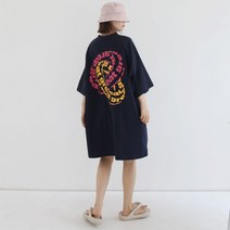 애플망고샵 빅사이즈 여름 반팔 투게더 롱박스티 오버핏 루즈핏 캐주얼 롱티셔츠