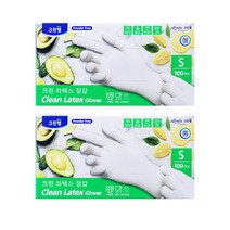 크린랩 라텍스장갑(소) 100매, 2개