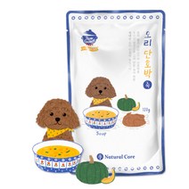 네츄럴코어 오리황태죽 오리단호박죽 흑염소들깨죽 120g 강아지 보양식 수제죽, 오리 + 단호박 혼합맛, 1개