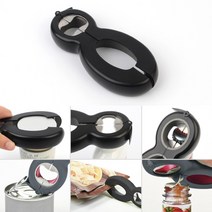 멀티 만능 오프너 뚜껑 마개 따개 병 캔 쨈 소스 통 과자 봉투 칼날 집게 오픈