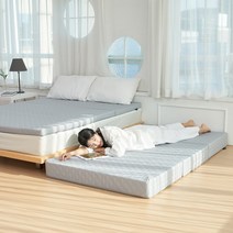 더릭스홈 3단 접이식 마약매트리스 6cm 15cm 원룸 바닥 단단한 수면매트 자취 접는 침대 라텍스 매트릭스 토퍼