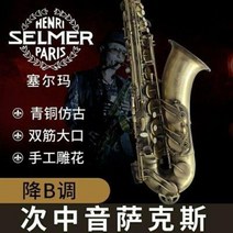 팬플룻 튜바 색소폰배우기 프랑스 셀마 S-R54 브론즈 앤티크 B조 마이너, 01 황동STS-R 54